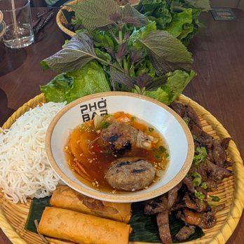 Pho Bar Vietnamese Kitchen - Bún cha Hà Nôi (Obama & Bourdain Noodle Platter) - Cocktail Bars Near Me - Orlando, Florida Pho Bar Vietnamese Kitchen - Bún cha Hà Nôi (Obama & Bourdain Noodle Platter) - Cocktail Bars Near Me - Orlando, Florida