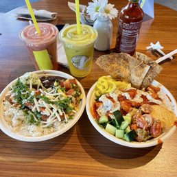 Chop-Chicken & Hot Honey Chicken bowl. Chop-Chicken & Hot Honey Chicken bowl.