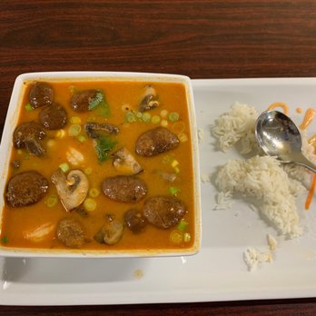 Jasmine's Thai Cafe - Shrimp Tom-Yum soup. Very good flavor - Thai Near Me - Bastrop, Texas