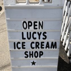 Lucy’s Ice Cream Shop - Sign Board.
