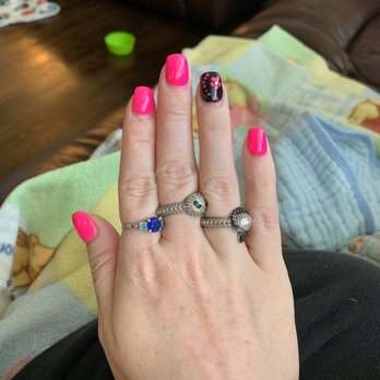 Butterfly Nails & Spa - A couple of weeks grow out - but I showed them off Pinterest and got EXACTLY what I asked for - Nail Salons Near Me - Olympia, Washington Butterfly Nails & Spa - A couple of weeks grow out - but I showed them off Pinterest and got EXACTLY what I asked for - Nail Salons Near Me - Olympia, Washington