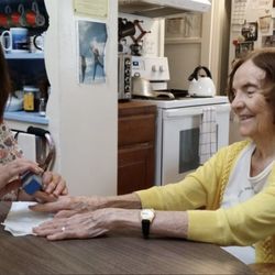 Golden Year's In-Home Senior Care - Nothing like having your nails done at home by one of our caring and compassionate caregivers.