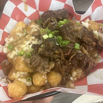 Button Up Cafe - 17. Braised Short Ribs pountine - Breakfast & Brunch Near Me - Pearl City, Hawaii