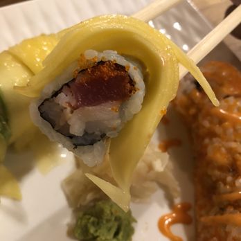 Mori Sushi - Hawai'i roll sour from the mango - Sushi Bars Near Me - Newport, Rhode Island Mori Sushi - Hawai'i roll sour from the mango - Sushi Bars Near Me - Newport, Rhode Island