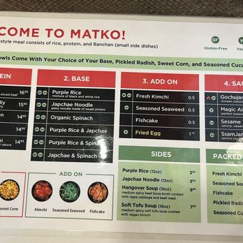 Matko - Menu 10/2024 - Korean Near Me - San Francisco, California Matko - Menu 10/2024 - Korean Near Me - San Francisco, California