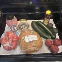 Sourdough, Lemonade, Veggies, Fruit, Honey, Salsa Sourdough, Lemonade, Veggies, Fruit, Honey, Salsa