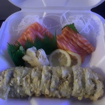 Sushi Shiro - Salmon sashimi and boy roll - Sushi Bars Near Me - Upland, California Sushi Shiro - Salmon sashimi and boy roll - Sushi Bars Near Me - Upland, California