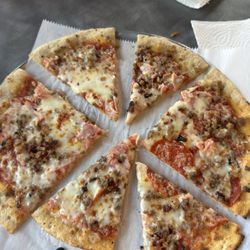 Carnivore Pizza on almond flour crust