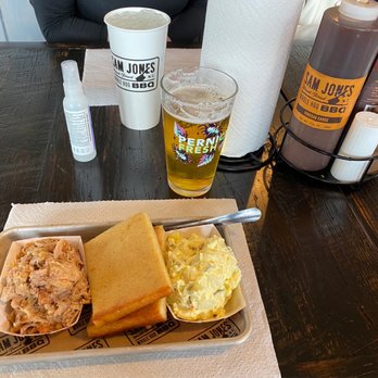Sam Jones BBQ - BBQ, cornbread, tater salat & Pernicious IPA - Barbeque Near Me - Raleigh, North Carolina