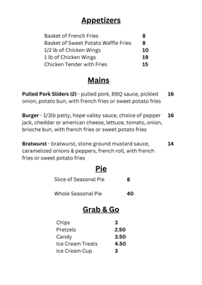 Menu photo 2 Hope Valley Bar and Grill Hope Valley, CA Menu photo 2 Hope Valley Bar and Grill Hope Valley, CA