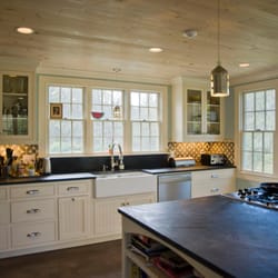 Kristine Sprague Architect - The new kitchen was an integral part of a 3300 sf remodel. All new finishes including custom cabinetry, soapstone counters an...