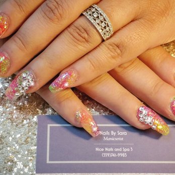 Nice Nail & Spa 3 - #nailsbysara #bling #rockstar #tastetherainbow #glitter - Nail Salons Near Me - Visalia, California