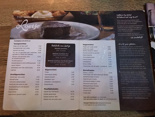 Menu photo 8 Loetje Rotterdam Rotterdam, ZH