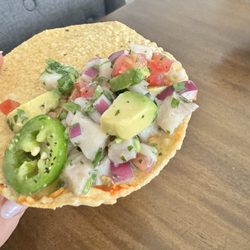 Malagua - Ceviche on tostada