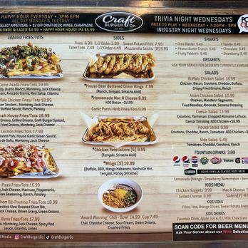 Craft Burger - Menu - Burgers Near Me - Placentia, California