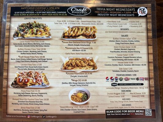 Menu photo 6 Craft Burger Placentia, CA