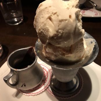 Gilt Bar - Salted Carmel gelato with chocolate sauce. - New American Near Me - Chicago, Illinois