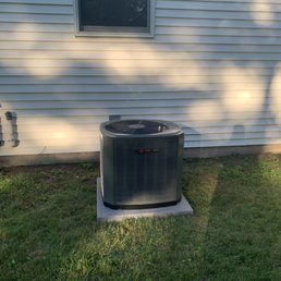 an air conditioner outside of a house