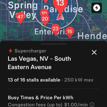 Tesla Supercharger - EV Charging Stations Near Me - Las Vegas, Nevada