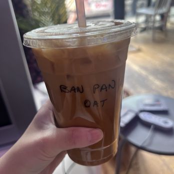 Standing Passengers - Banana pancake latte with oatmilk - Coffee & Tea Near Me - Chicago, Illinois