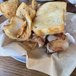 Turkey Club and onion things Turkey Club and onion things