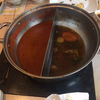 Shabu-Zen - Left is the kimchi and right is the spicy mongolian. Took a picture too late - Japanese Near Me - Allston, Massachusetts Shabu-Zen - Left is the kimchi and right is the spicy mongolian. Took a picture too late - Japanese Near Me - Allston, Massachusetts