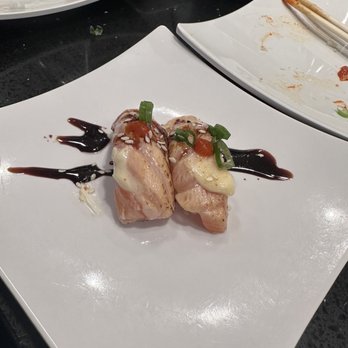 O’A Sushi - Seared salmon nigiri. - Sushi Bars Near Me - Reno, Nevada