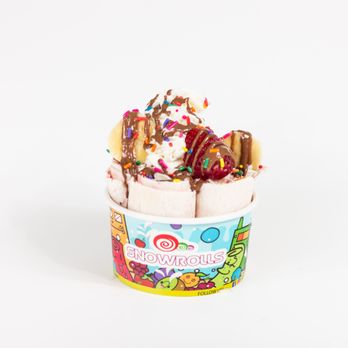 Snowrolls - Banana Split - Ice Cream & Frozen Yogurt Near Me - Tampa, Florida Snowrolls - Banana Split - Ice Cream & Frozen Yogurt Near Me - Tampa, Florida