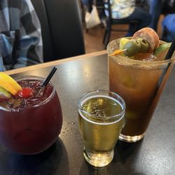 Lefty and Romos' Bar and Grill - Red Sangria & a Bloody Mary w/ a chaser