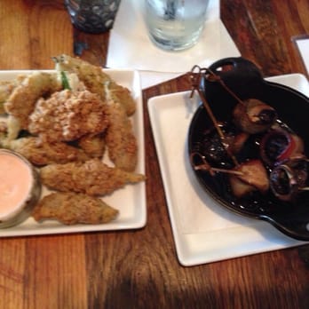 GRAY'S On Main - Pecan encrusted okra and bacon wrapped fabulousness - Bars Near Me - Franklin, Tennessee