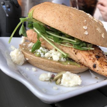 BRU Burger Bar - Salmon sandwich - New American Near Me - Evansville, Indiana BRU Burger Bar - Salmon sandwich - New American Near Me - Evansville, Indiana