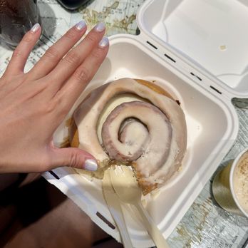 Coffeebar - Cinnamon roll the size of my hand! - Coffee & Tea Near Me - Menlo Park, California Coffeebar - Cinnamon roll the size of my hand! - Coffee & Tea Near Me - Menlo Park, California