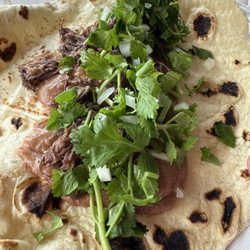Nenas Burritos - Taco that I assembled from the Barbados plate
