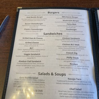 Gold Buckle Grill - Menuw - Burgers Near Me - Cokeville, Wyoming Gold Buckle Grill - Menuw - Burgers Near Me - Cokeville, Wyoming