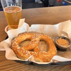 Northern Wind Brewing - Soft pretzel with pub mustard.