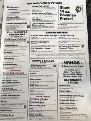 Menu photo 8 McDonagh’s Pub & Restaurant Keyport, NJ Menu photo 8 McDonagh’s Pub & Restaurant Keyport, NJ