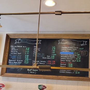 Connecticut Muffin - a menu on the wall - Coffee & Tea Near Me - Brooklyn, New York