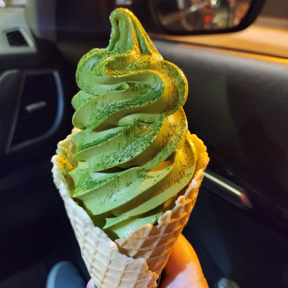 Matcha Café Maiko - matcha softserve with matcha dust in a fresh pressed waffle cone - Bubble Tea Near Me - Boston, Massachusetts Matcha Café Maiko - matcha softserve with matcha dust in a fresh pressed waffle cone - Bubble Tea Near Me - Boston, Massachusetts