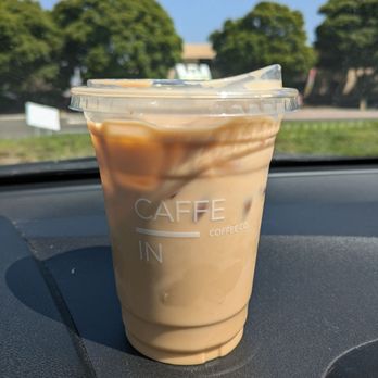 Caffe In Coffee Roasters - White Chocolate Mocha Latte = yummy yet not super sweet - Coffee & Tea Near Me - Tustin, California Caffe In Coffee Roasters - White Chocolate Mocha Latte = yummy yet not super sweet - Coffee & Tea Near Me - Tustin, California