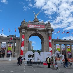 Princes' Gate - CNE sign by the Princes' Gates