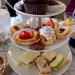 Three tiers of ALL HOMEMADE finger sandwiches and desserts. Quiche, soup and salad also included (not pictured). Three tiers of ALL HOMEMADE finger sandwiches and desserts. Quiche, soup and salad also included (not pictured).