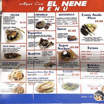 Aqui Con El Nene - Menu - Mexican Near Me - Tucson, Arizona Aqui Con El Nene - Menu - Mexican Near Me - Tucson, Arizona