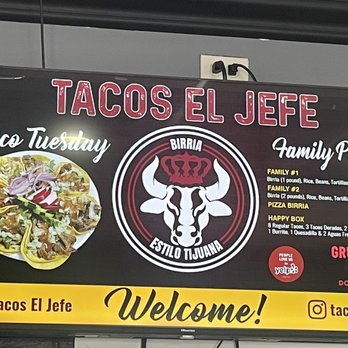 Tacos El Jefe - menu - Tacos Near Me - stanton, California