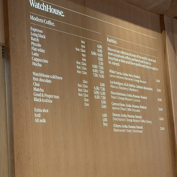 WatchHouse - Coffee & Tea Near Me - New York, New York