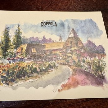 Francis Ford Coppola Winery - Postcard back of recipe postcard - Wineries Near Me - Geyserville, California Francis Ford Coppola Winery - Postcard back of recipe postcard - Wineries Near Me - Geyserville, California