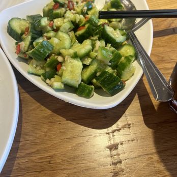 Juicy Dumpling Factory - Cucumber Salad - Chinese Near Me - Redondo Beach, California Juicy Dumpling Factory - Cucumber Salad - Chinese Near Me - Redondo Beach, California