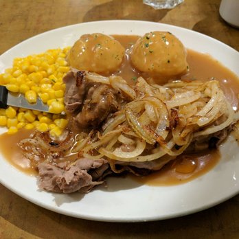 Home Restaurant - Beef special with fried onions, mashed, and gravy. Tasty, good food, though nothing special or flavorful. - Canadian (New) Near Me - Hope, British Columbia