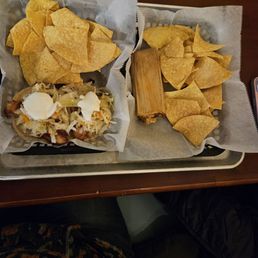 Fish tacos and tamale of the day Fish tacos and tamale of the day
