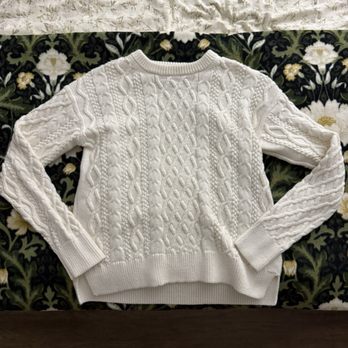 Value Center Thrift Store - White J.CREW sweater - Thrift Stores Near Me - Sylmar, California
