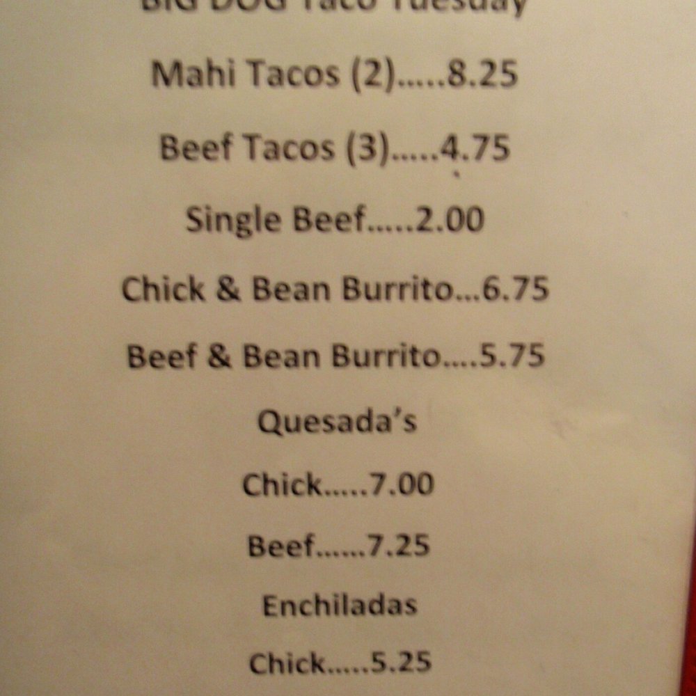 Big Dog Station - Taco Tuesday Menu - Sports Bars Near Me - Oakland Park, Florida Big Dog Station - Taco Tuesday Menu - Sports Bars Near Me - Oakland Park, Florida
